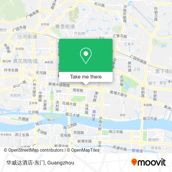 华威达酒店-东门 map