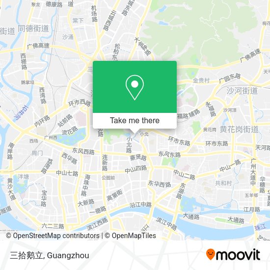 三拾鹅立 map