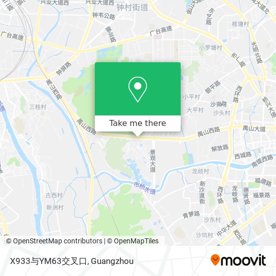 X933与YM63交叉口 map