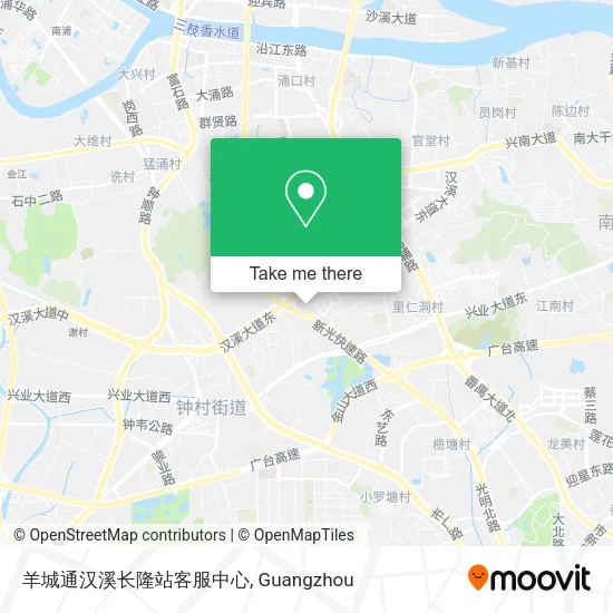 羊城通汉溪长隆站客服中心 map