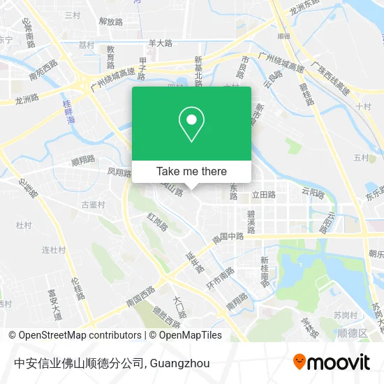 中安信业佛山顺德分公司 map