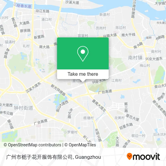 广州市栀子花开服饰有限公司 map