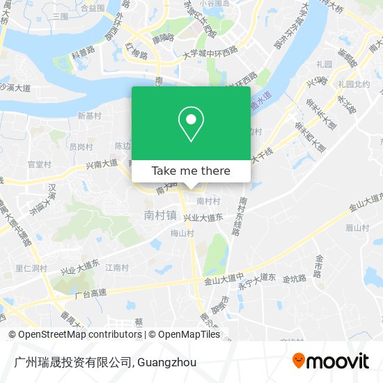 广州瑞晟投资有限公司 map