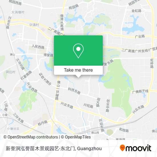 新誉洞泓誉苗木景观园艺-东北门 map