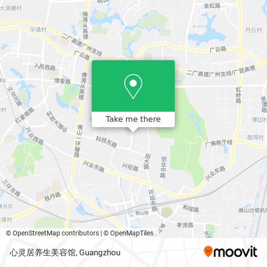 心灵居养生美容馆 map