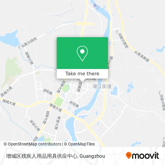 增城区残疾人用品用具供应中心 map