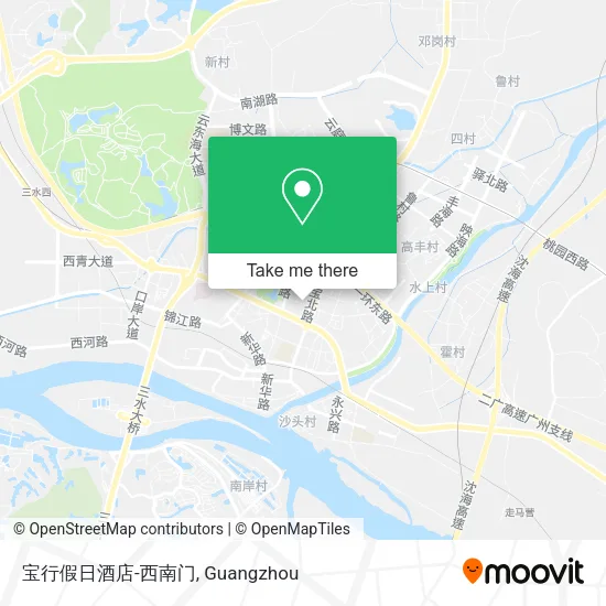 宝行假日酒店-西南门 map