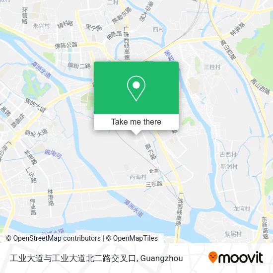工业大道与工业大道北二路交叉口 map