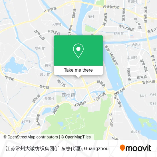 江苏常州大诚纺织集团(广东总代理) map