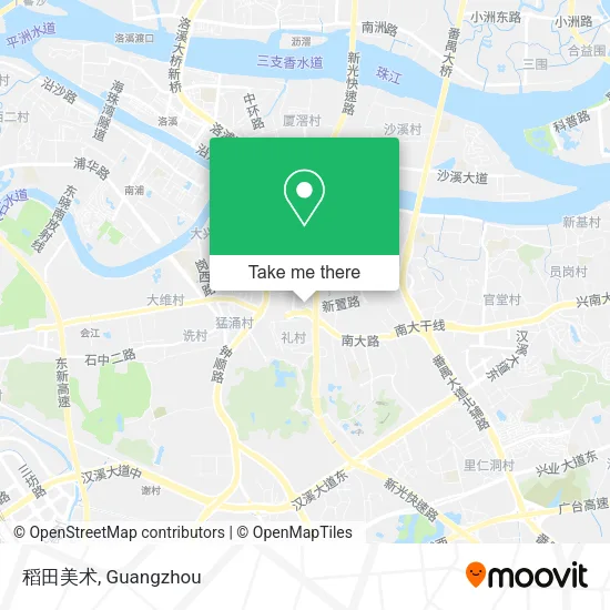 稻田美术 map