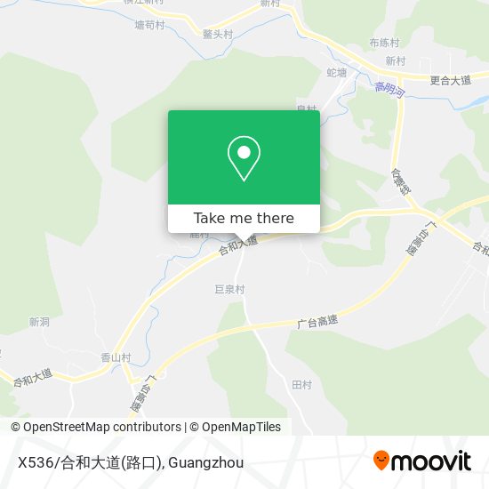 X536/合和大道(路口) map