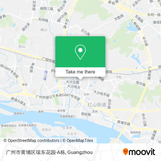 广州市黄埔区瑞东花园-A栋 map