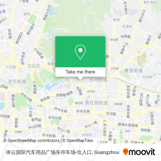 倚云国际汽车用品广场东停车场-出入口 map
