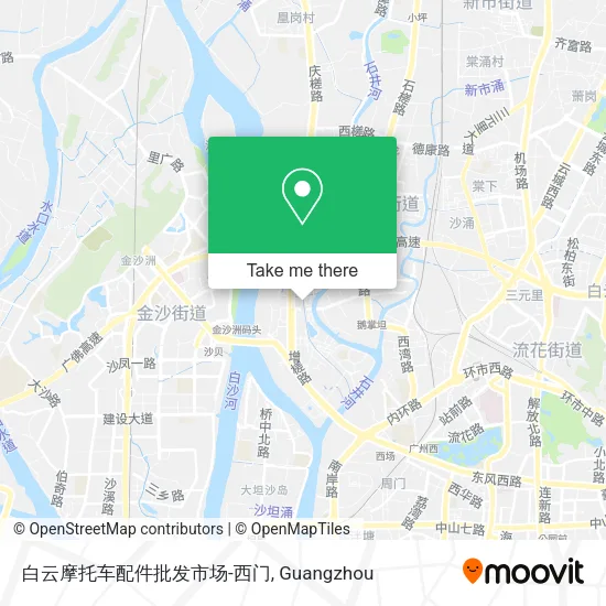 白云摩托车配件批发市场-西门 map