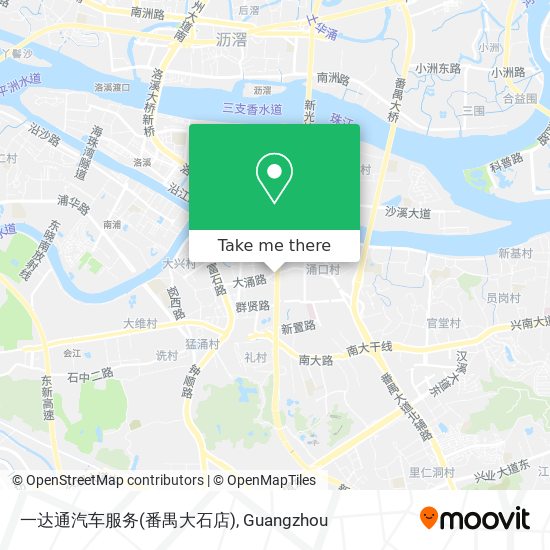 一达通汽车服务(番禺大石店) map