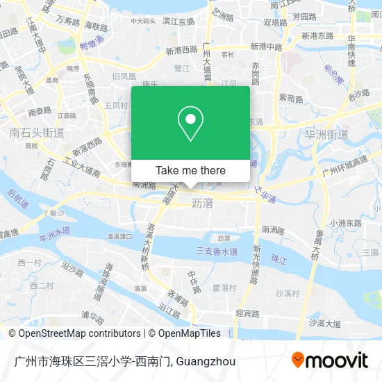 广州市海珠区三滘小学-西南门 map