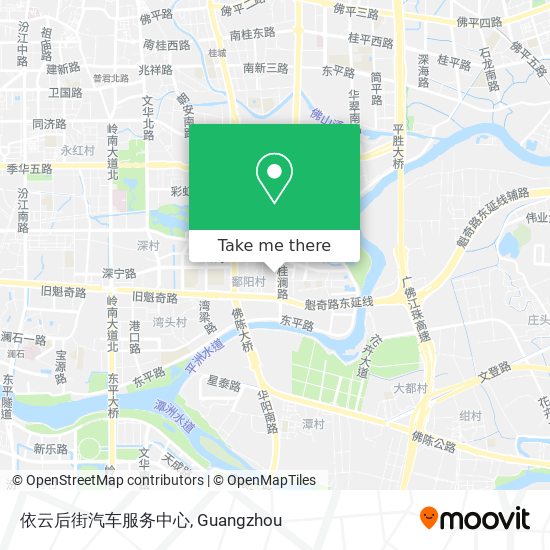 依云后街汽车服务中心 map