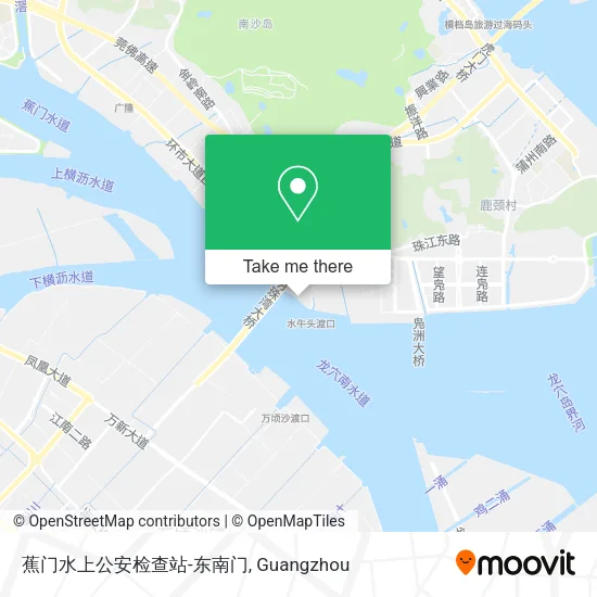 蕉门水上公安检查站-东南门 map