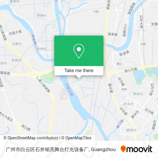 广州市白云区石井铭亮舞台灯光设备厂 map