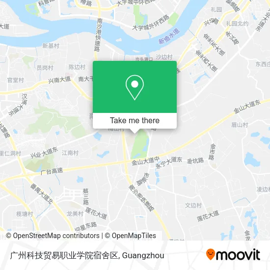 广州科技贸易职业学院宿舍区 map