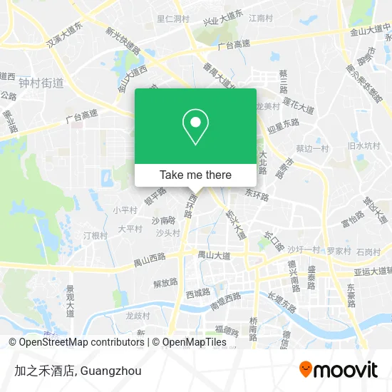 加之禾酒店 map