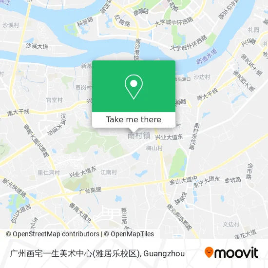 广州画宅一生美术中心(雅居乐校区) map