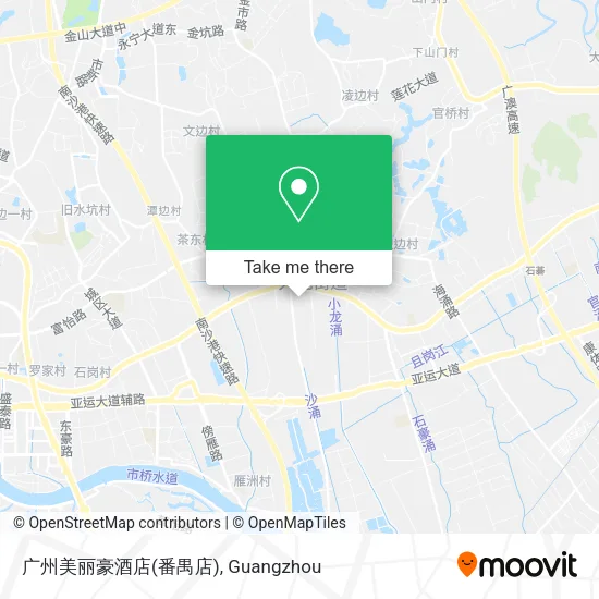 广州美丽豪酒店(番禺店) map