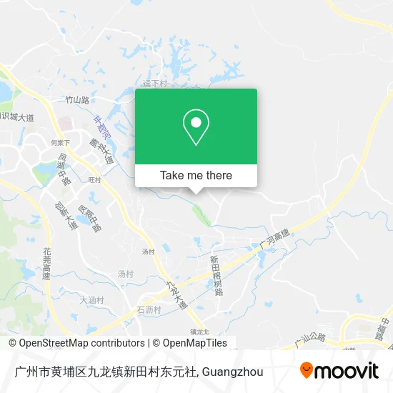 广州市黄埔区九龙镇新田村东元社 map