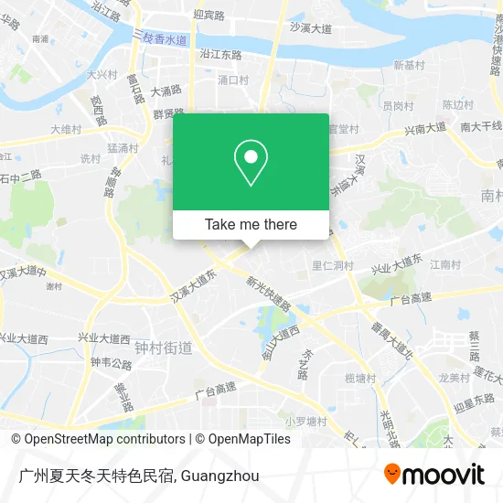 广州夏天冬天特色民宿 map