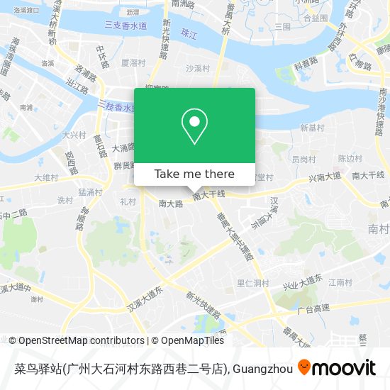 菜鸟驿站(广州大石河村东路西巷二号店) map