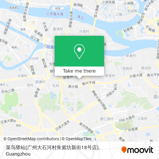 菜鸟驿站(广州大石河村朱紫坊新街18号店) map