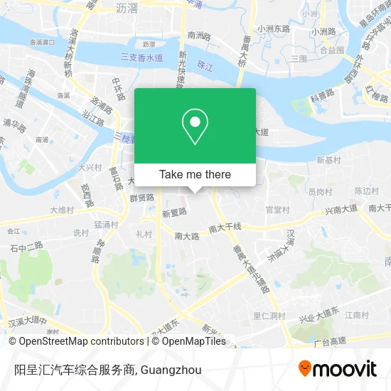 阳呈汇汽车综合服务商 map
