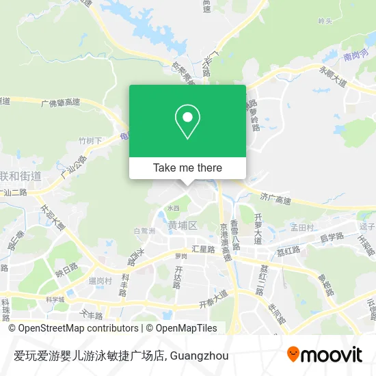 爱玩爱游婴儿游泳敏捷广场店 map