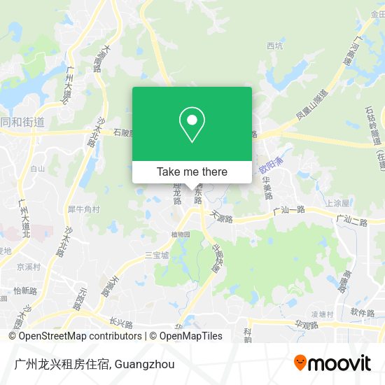 广州龙兴租房住宿 map