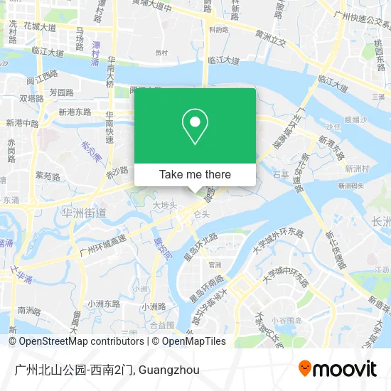 广州北山公园-西南2门 map