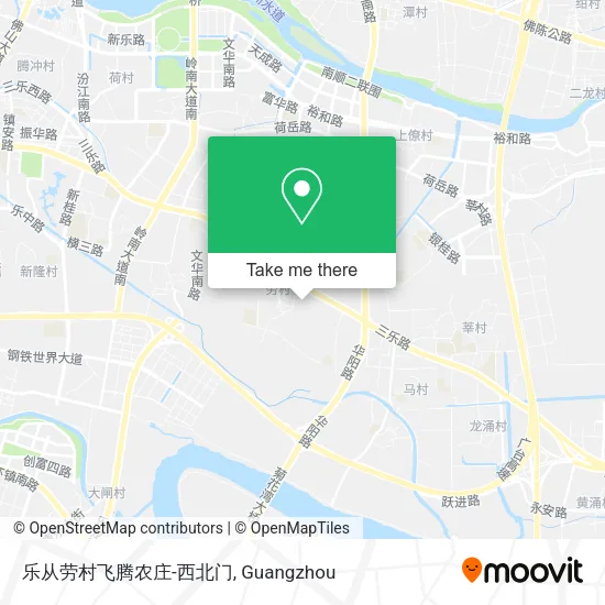 乐从劳村飞腾农庄-西北门 map