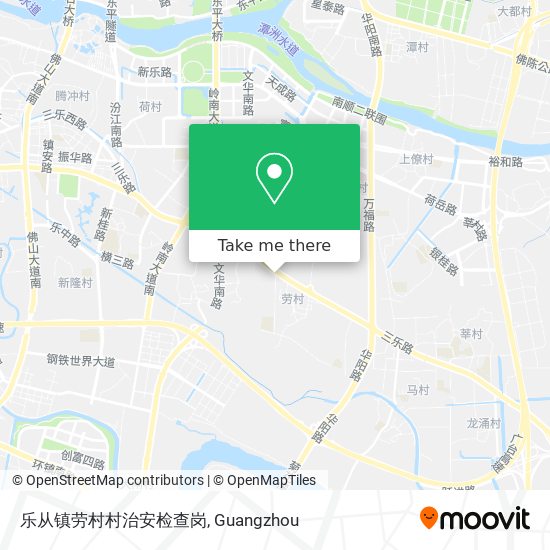 乐从镇劳村村治安检查岗 map