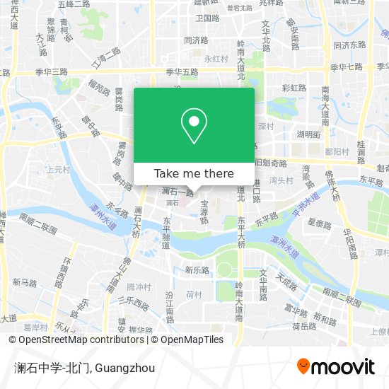 澜石中学-北门 map