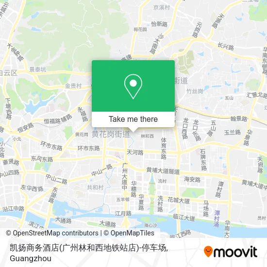 凯扬商务酒店(广州林和西地铁站店)-停车场 map