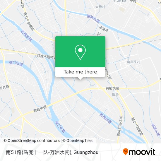 南51路(马克十一队-万洲水闸) map