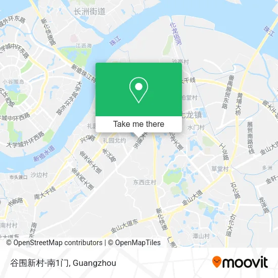 谷围新村-南1门 map