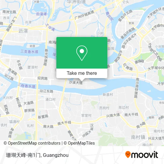 珊瑚天峰-南1门 map