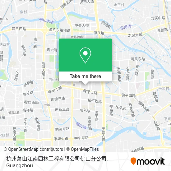 杭州萧山江南园林工程有限公司佛山分公司 map