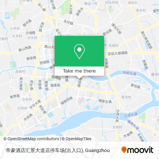 帝豪酒店汇景大道店停车场(出入口) map