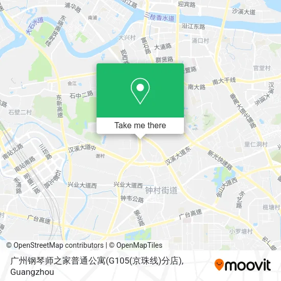 广州钢琴师之家普通公寓(G105(京珠线)分店) map