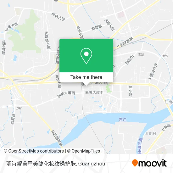 翡诗妮美甲美睫化妆纹绣护肤 map