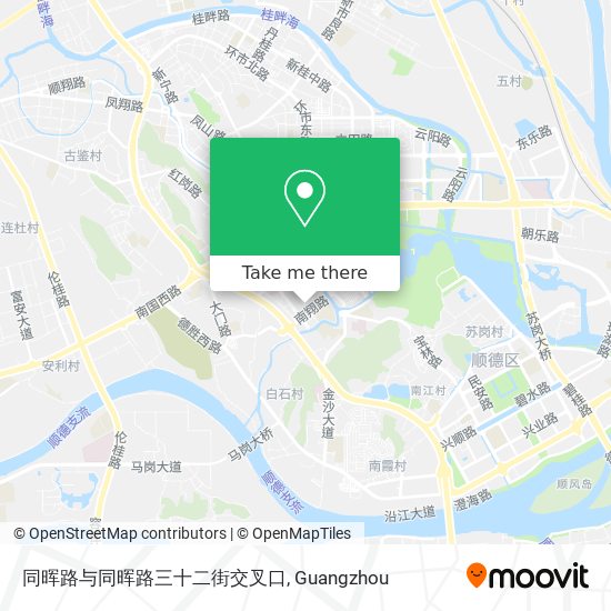 同晖路与同晖路三十二街交叉口 map
