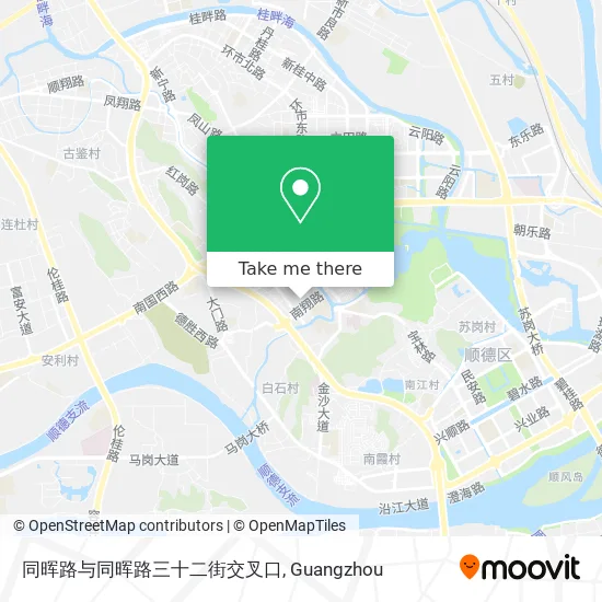 同晖路与同晖路三十二街交叉口 map