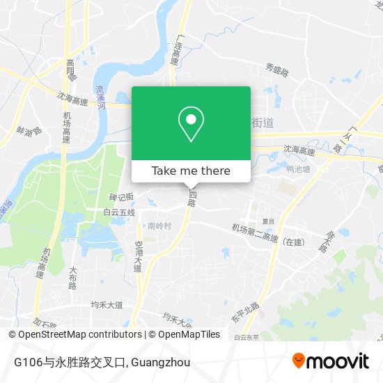G106与永胜路交叉口 map