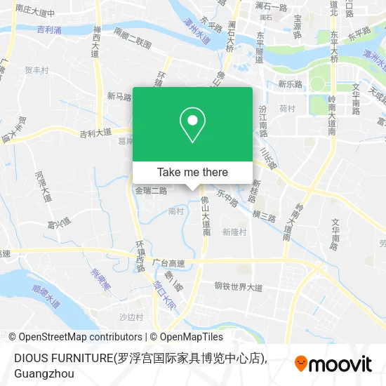 DIOUS FURNITURE(罗浮宫国际家具博览中心店) map